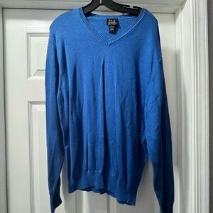 Jos. A. Bank Classic Blue V-Neck Sweater